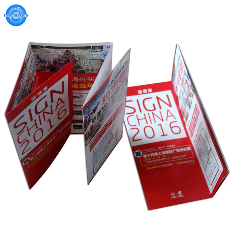 Custom full color printing brochure and leaflet printing