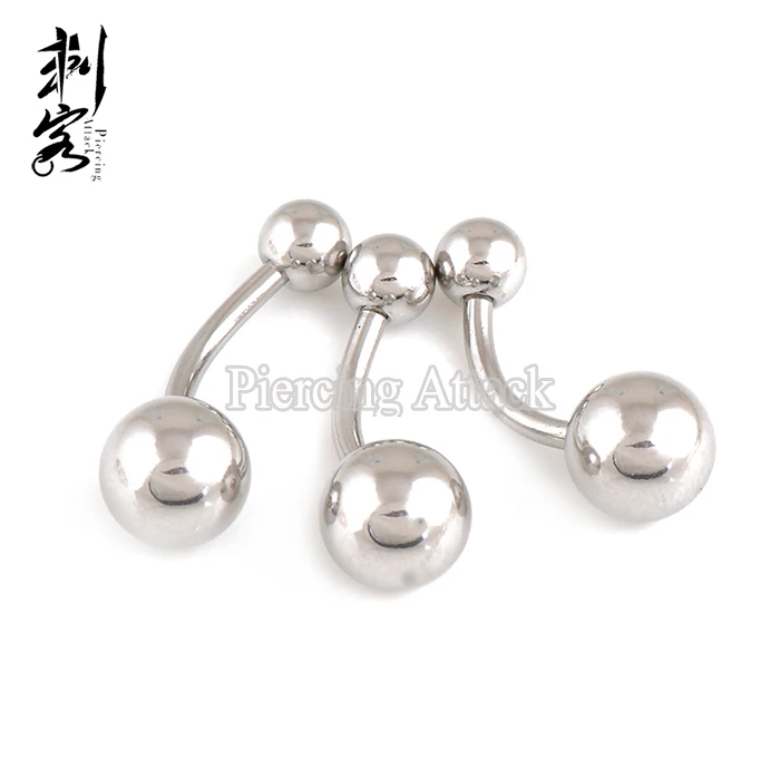 Surgical Steel Plain Ball Belly Ring Body Piercing Navel