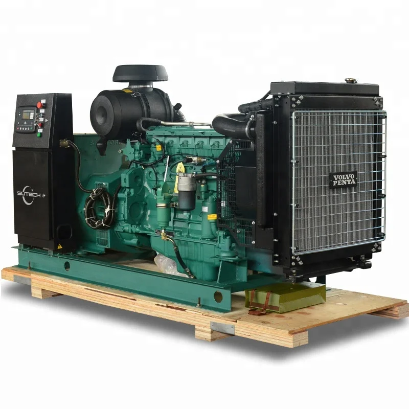 Low fuel consumption volvo diesel electric generator 220kw powered by engine TAD734GE