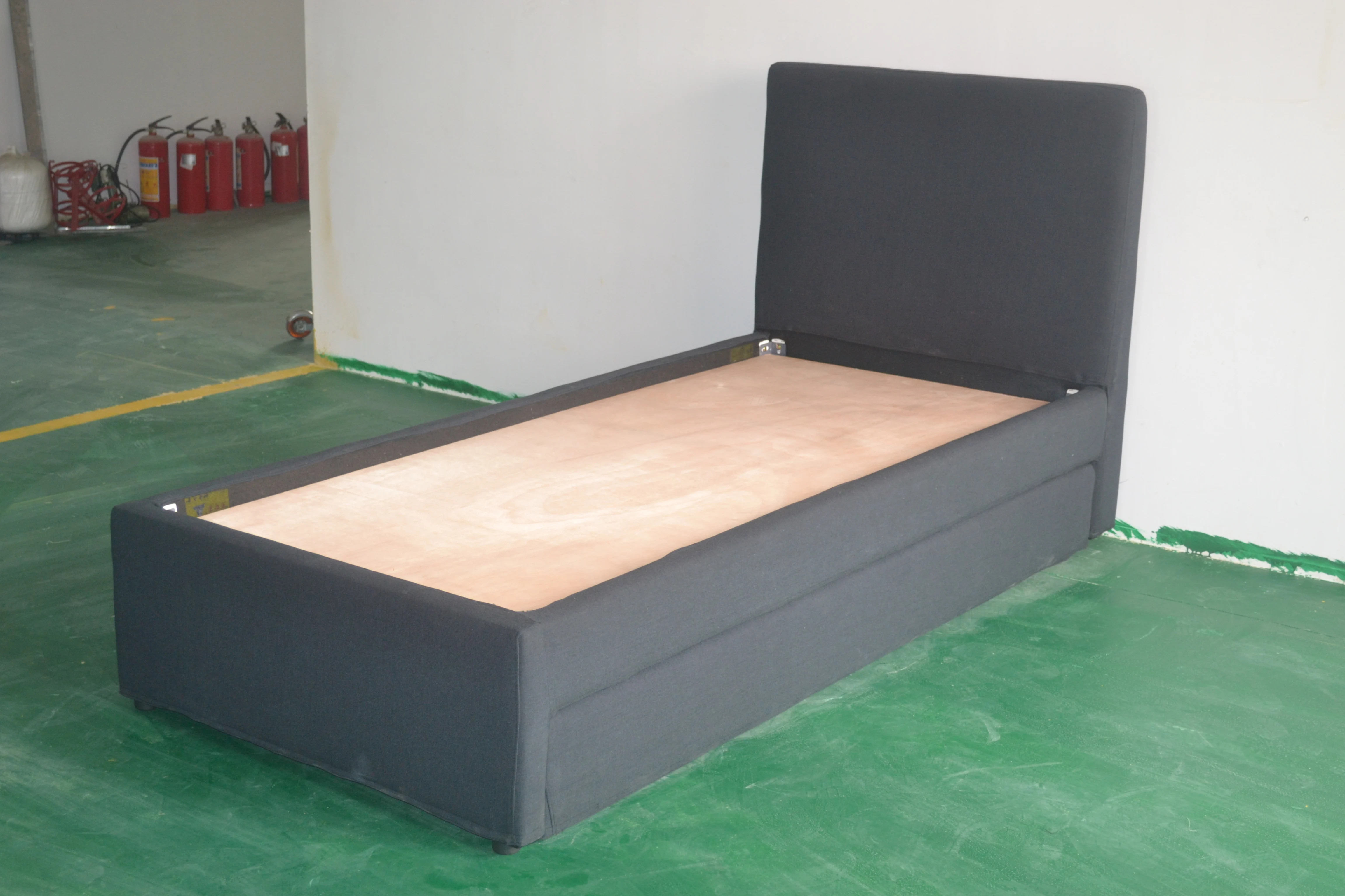 Home Furniture General Used Bed Frame Wooden Pull Out Single Bed