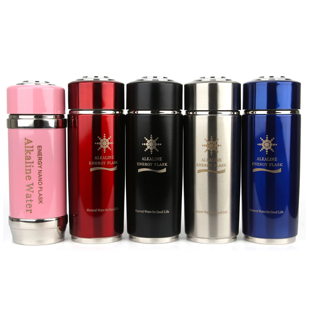 380ml Nano Alkaline Energy Ionizer Filter Flask Water Bottle  Cup Booster Health Energy Cup