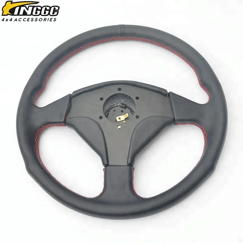 black universal truck classic steering wheel racing 350mm