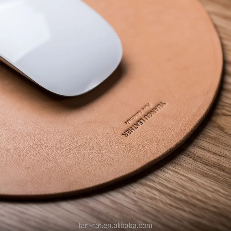 Genuine Brown Leather Mouse Mat Computer Mouse Pad