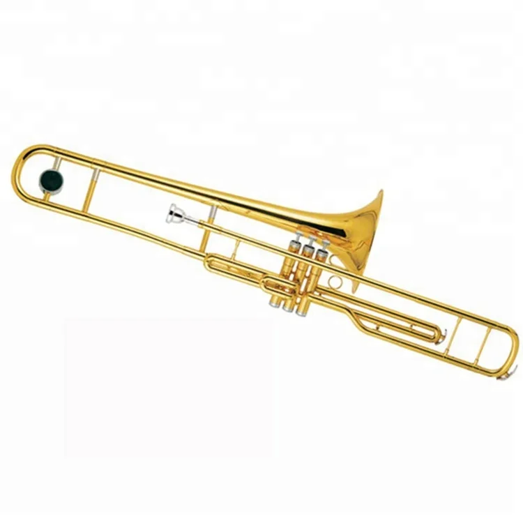 Lacquer Finish Bb key Piston Valves Trombone Made in China