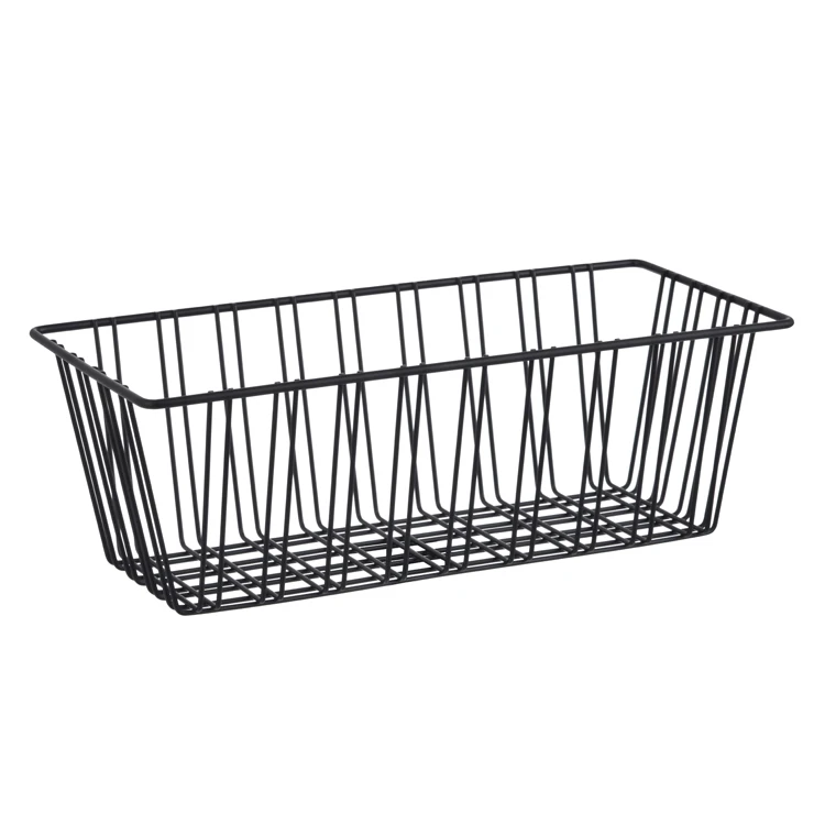 
wall mounted hanging iron wire storage display basket for home and garden 