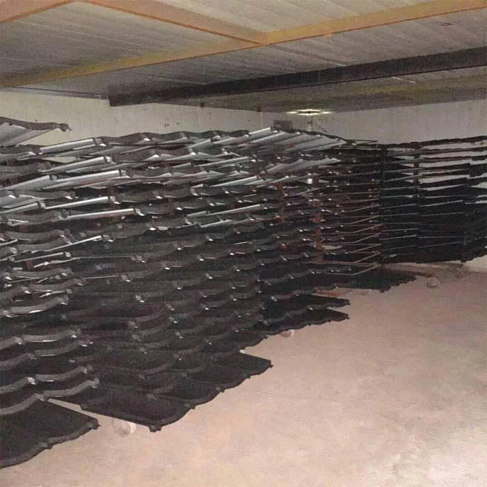 
stone coated steel roof tiles production line made in China 