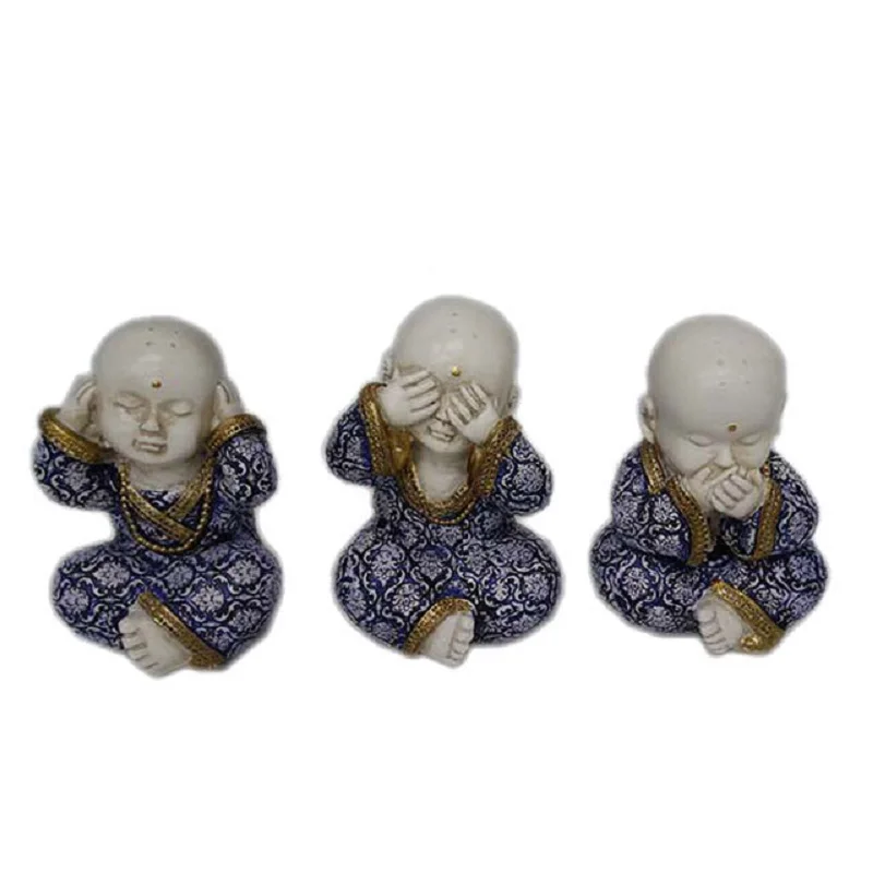 hot sale funny resin monk statue,mini buddha statue for home decor