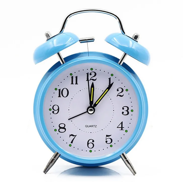 Wholesale Stock  Retro Countryside 3 Inch Mute Night Light Alarm Clock