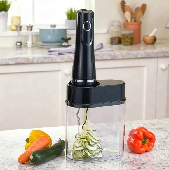 2024 New Food Vegetable Spiral Slicer With Food Collect And Accessory Storage Cup