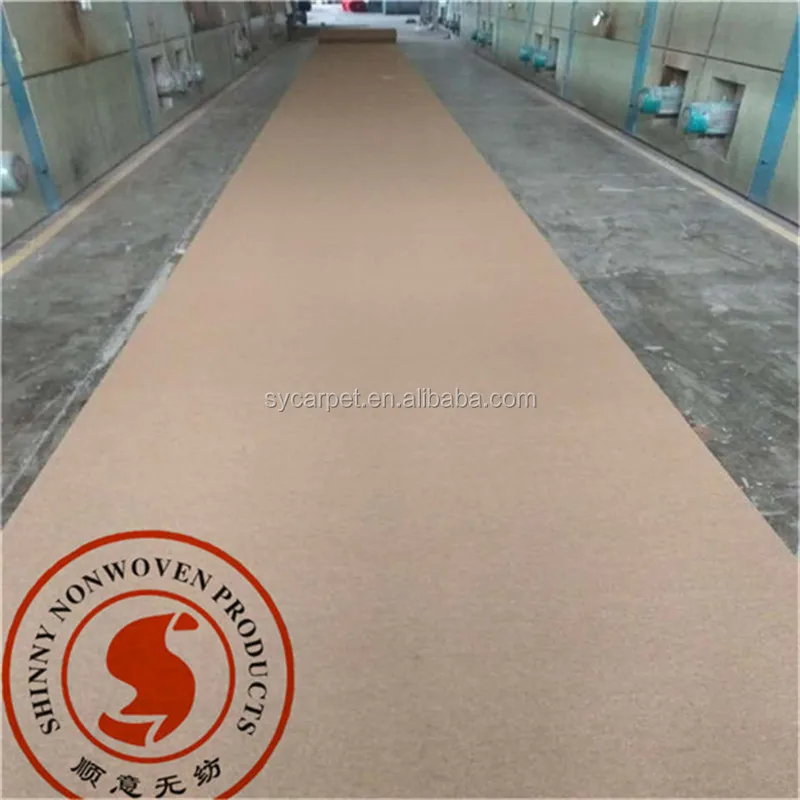 needle felt carpet for sale 100% polypropylene in good carpet price by carpet manufacturer