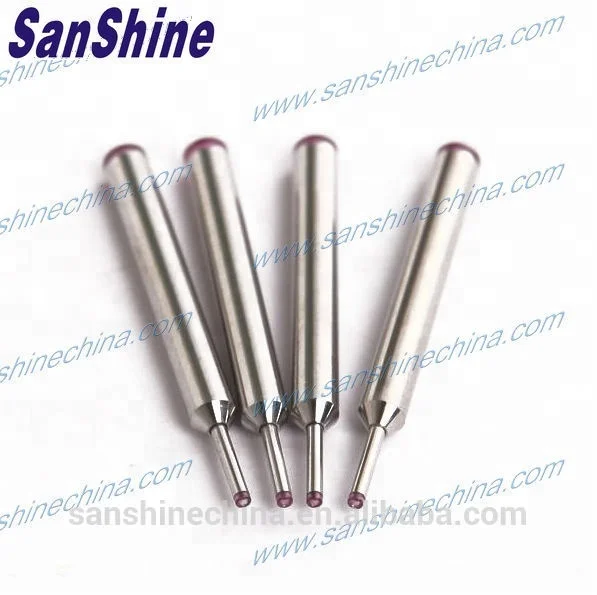 Ruby tipped coil winding nozzle