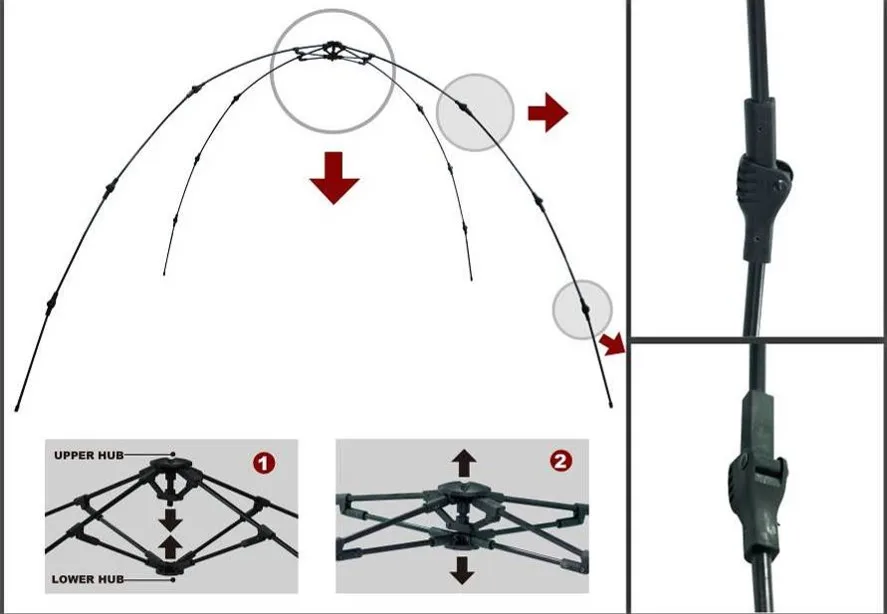 OUTDOOR 5 PERSON DOME FAMILY TENT DOUBLE LAYER QUICK CAMPING TENT