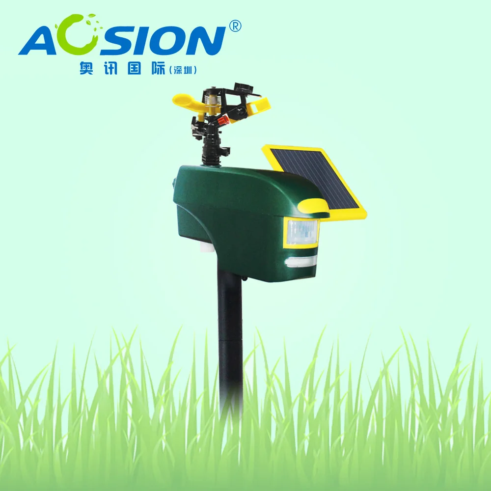 
Aosion Activated Detection Animal Deterrent Sprinkler Inflatable Scarecrow Fox Racoon Mice Birds Repellent Scarecrow Function 