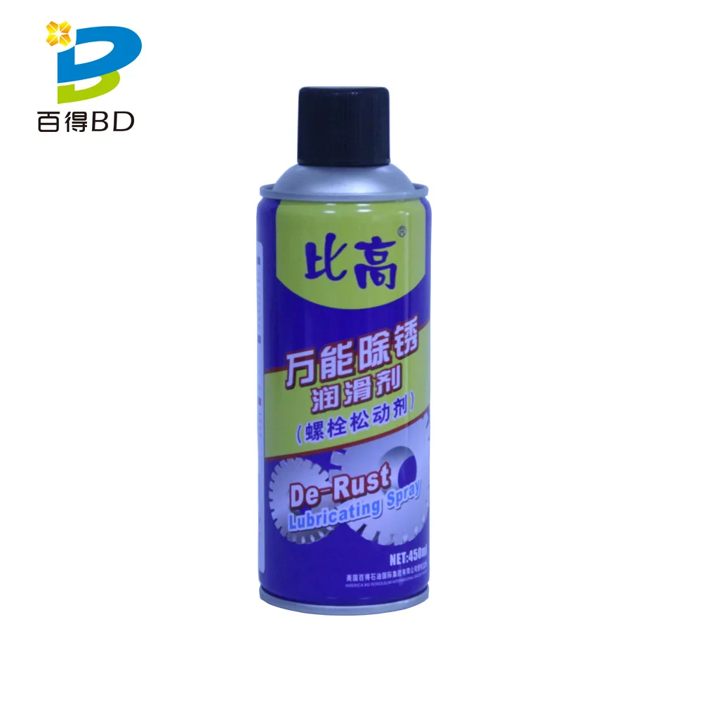 Высококачественная фабричная оптовая продажа промышленная смазка для удаления ржавчины 450 мл антикоррозийный спрей