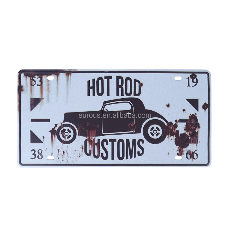 Оптовая продажа, декоративная винтажная металлическая пластина в стиле ретро