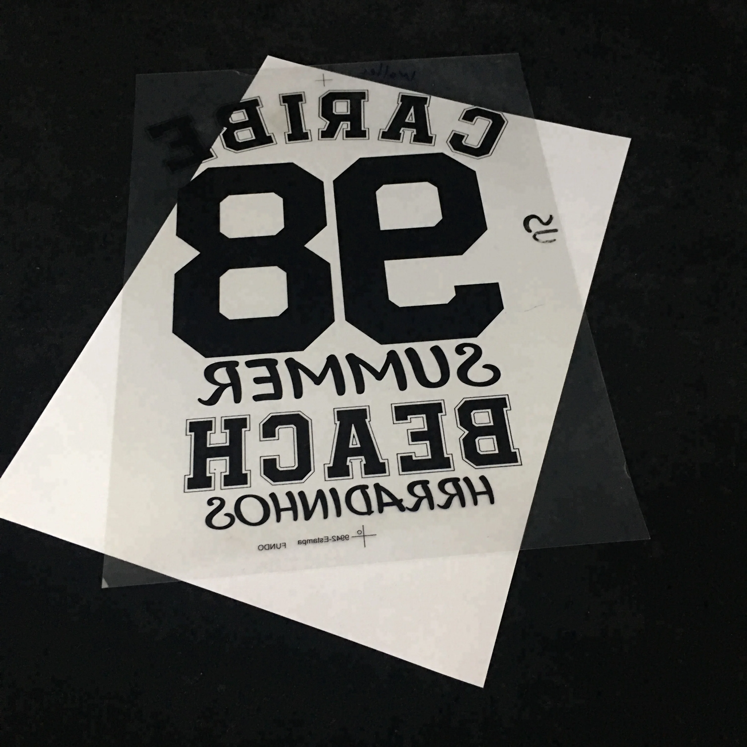 Clear Transparent  Waterproof Inkjet Digital Printer Screen Printing Film for Eco-solvent Ink