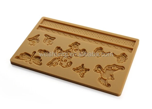Custom Different Pattern Sugar Lace Baking Mat Silicone Fondant Molds Cake Tools For Decorating