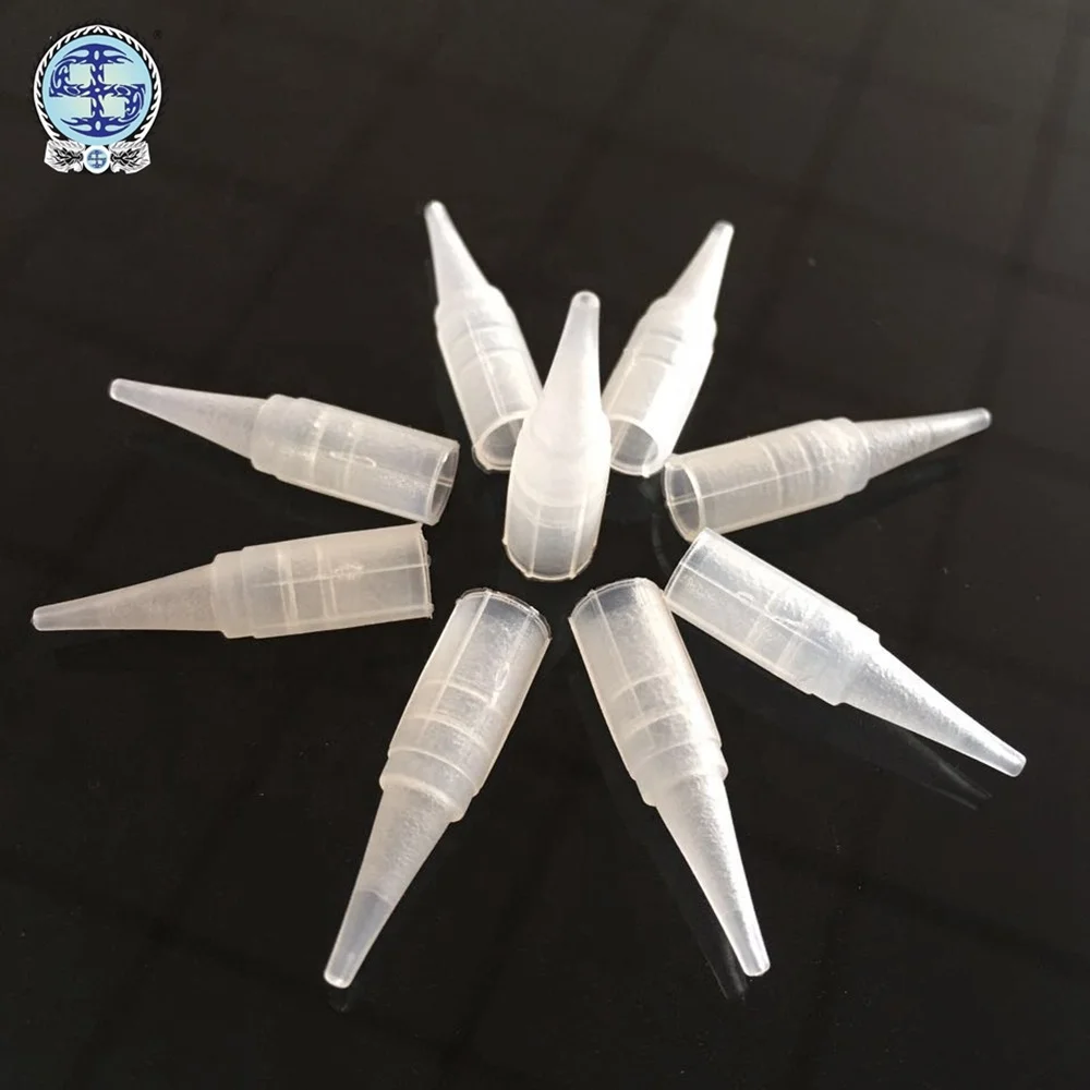 BerLin White Disposable Plastic Tattoo Machine Needle Tip Cap