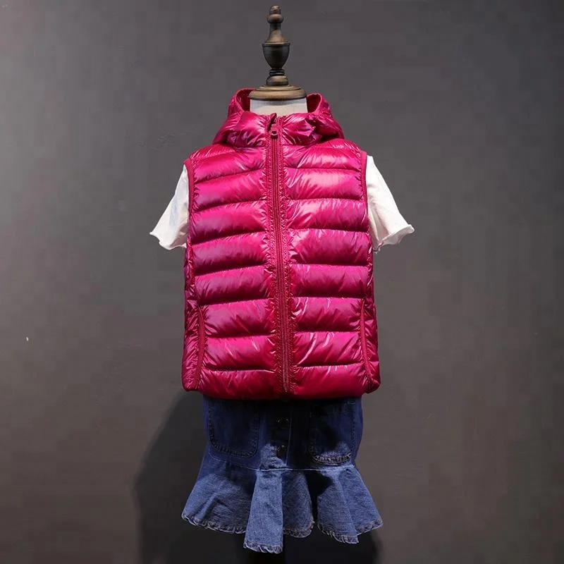 
2018 Western Boys Hooded Ultralight Down Vests 