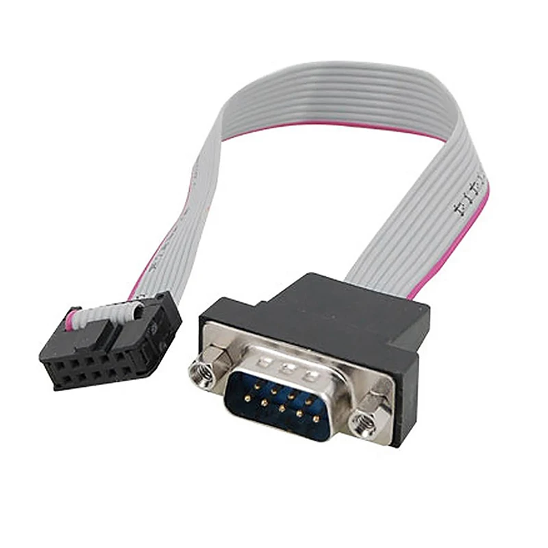 30cm 28 awg db9 rs232 to 10 pin ribbon cable