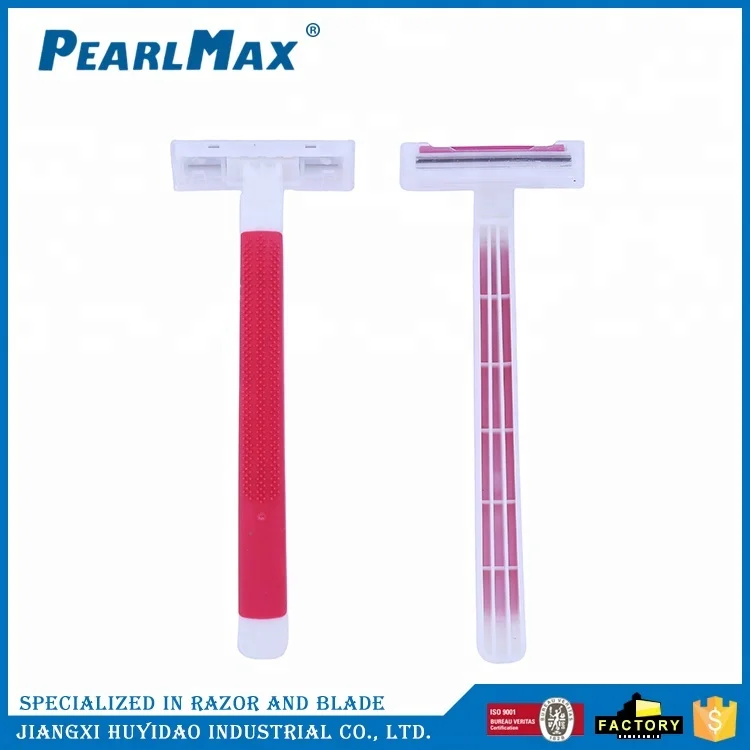 PEARLMAX Best Quality Woman Disposable Razor Twin Blade OEM Razors Razor Top Quality With Lubricating Strip