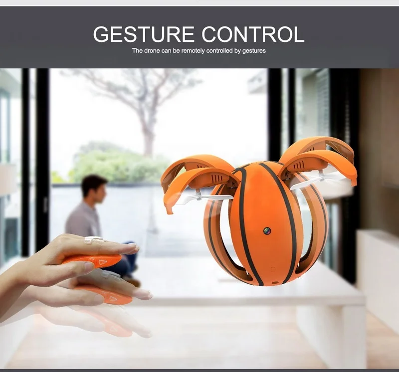 
Novel Wifi Live Video Transmission Real Time Folding Drone Basketball RC Drone FPV Camera Drone 