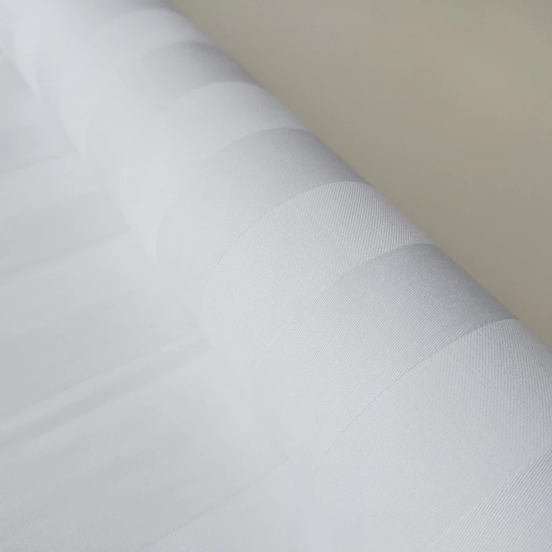 50 полиэстер, 50 хлопчатобумажная ткань, 3 см, полосатая, отбеленная, 240t, 260t, гостиничная простыня, полиэстер, хлопчатобумажная ткань