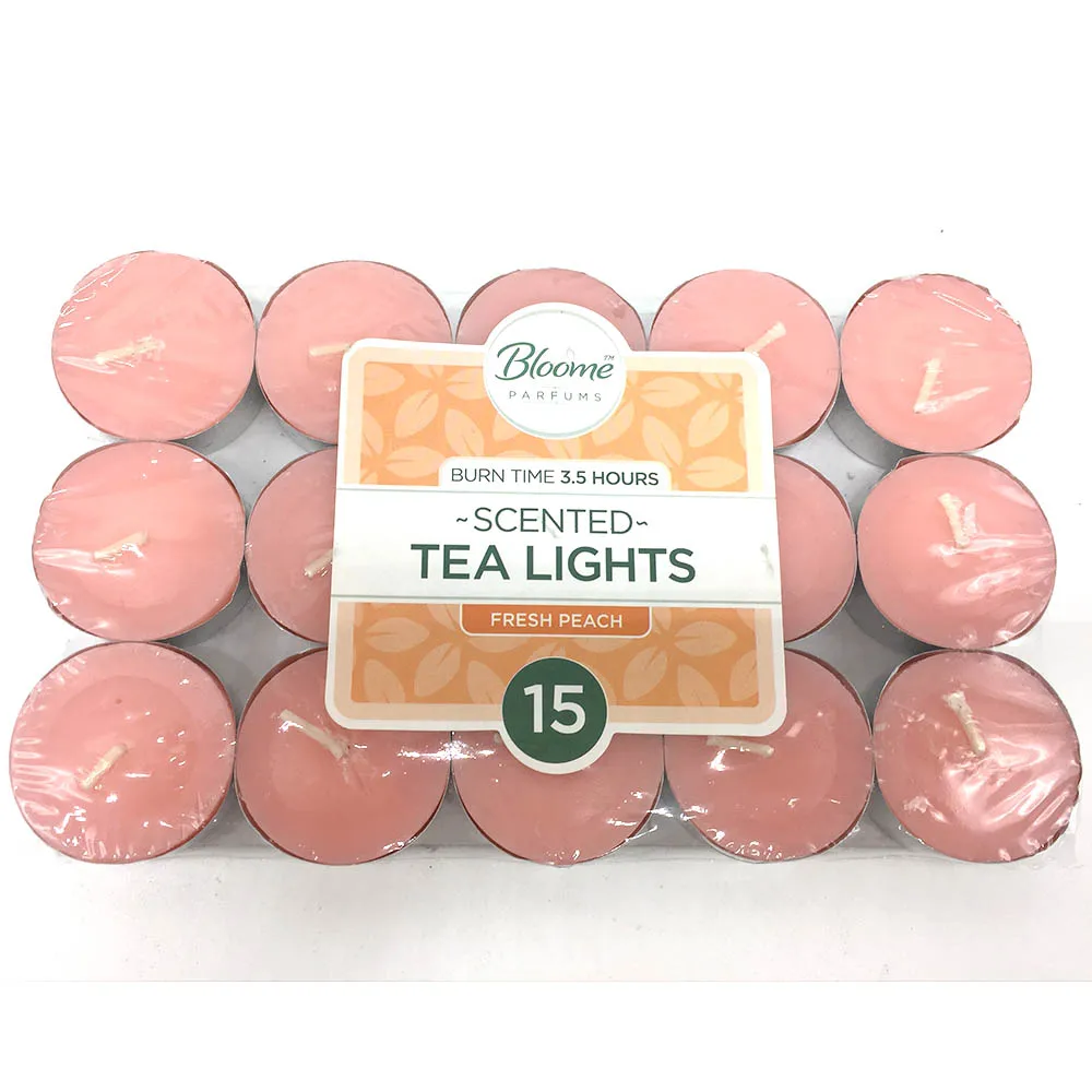 Cheap Price Hand Poured Scented Paraffin Wax Candle Tealight Home Decoration Aromatherapy Pillar Multi-colored