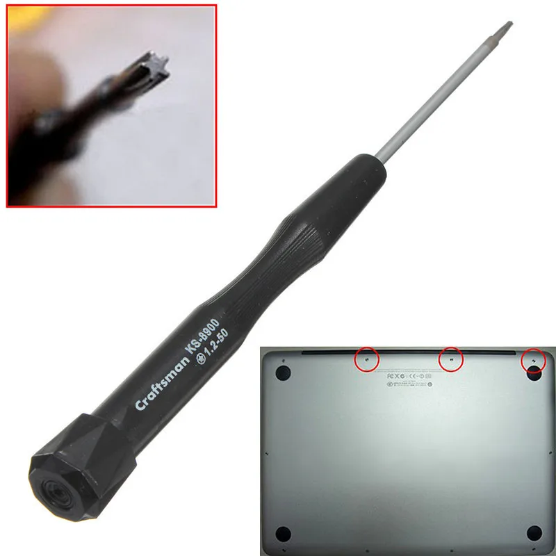 1.2 mm Pentagonal Screwdriver Hand Tool Home Use Screwdriver for Repairing Mobile Phone Laptop Toy