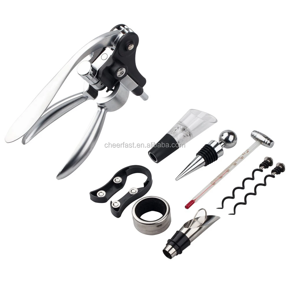 Подставка для кролика Cheerfast, подарочный набор для вина, 9 шт. аксессуаров в деревянной коробке