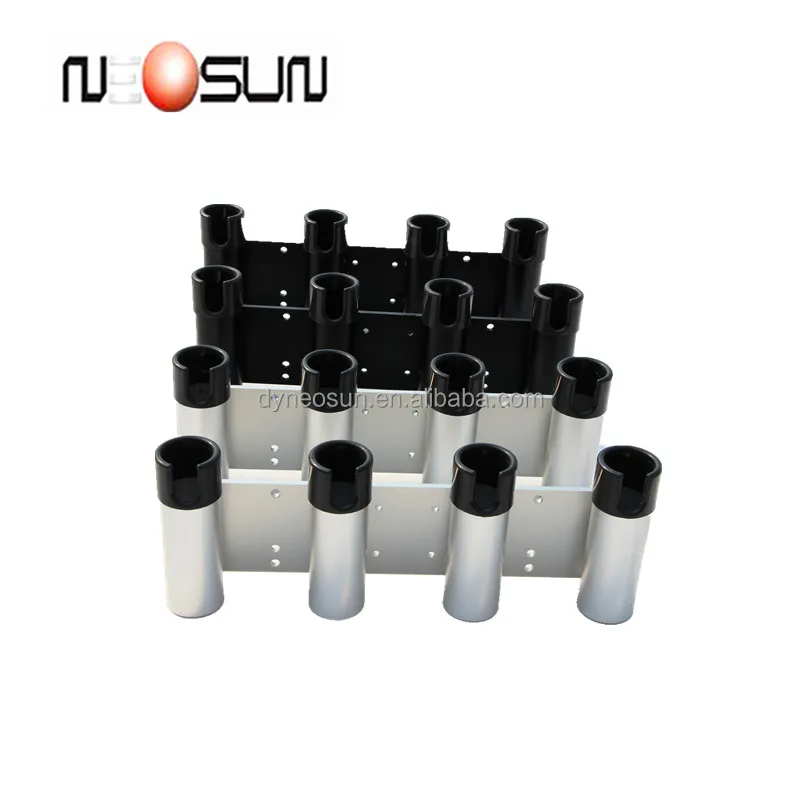 Anodized and coating Aluminium Fishing Rod Holder with 4 tubes