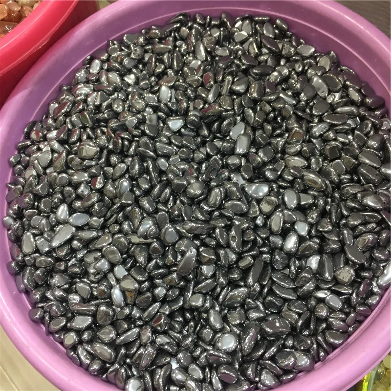 
Tera Hertz Tumbled Stones Small TeraHertz Polished Silver Gravel 
