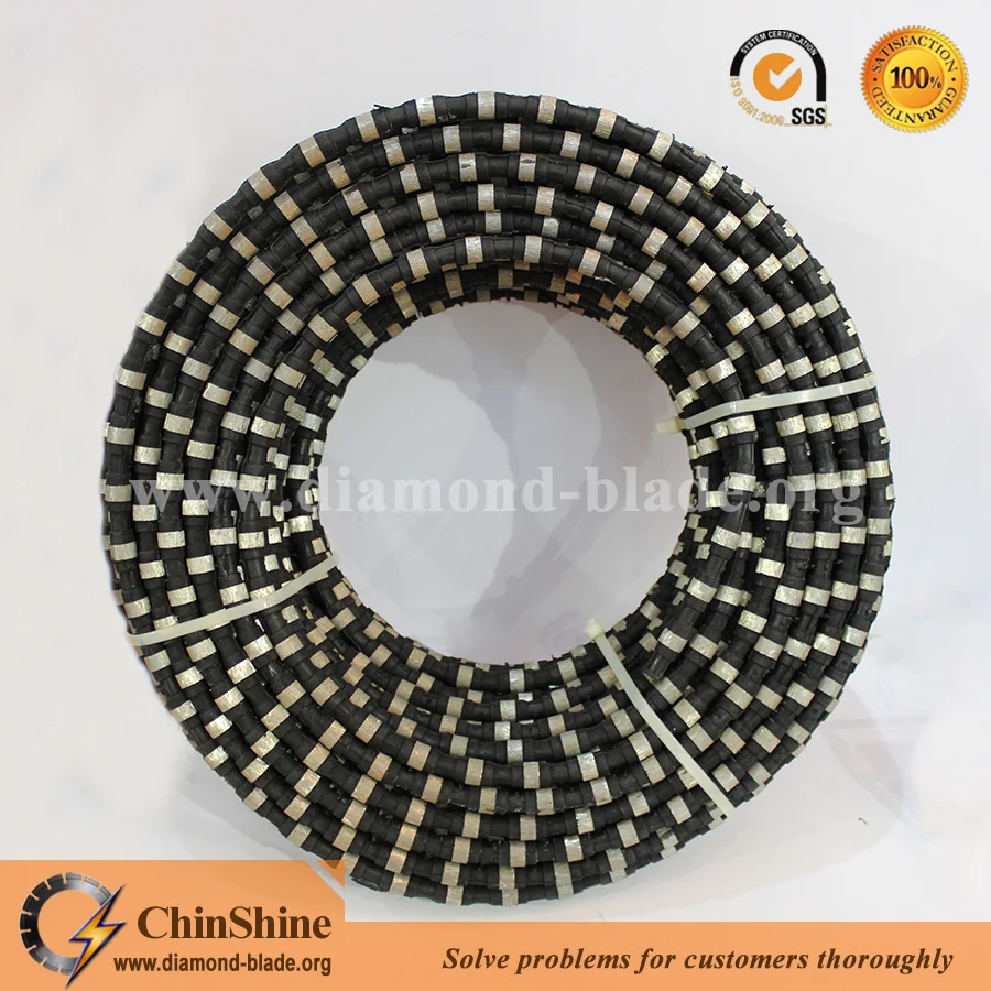 Quality Rubber Diamond Wire Rope Saw for Stone Cutting and Reinforced Concrete