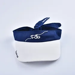 Sun protection adjustable sunshade summer sports embroidery cotton lighted cotton visor cap hat with bow tie