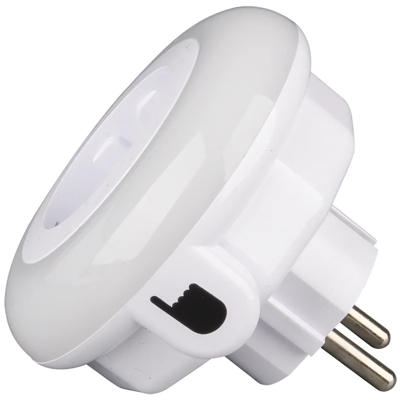 Ningbo Fashion mini color Wall LED Sensor Plug Socket Night Light