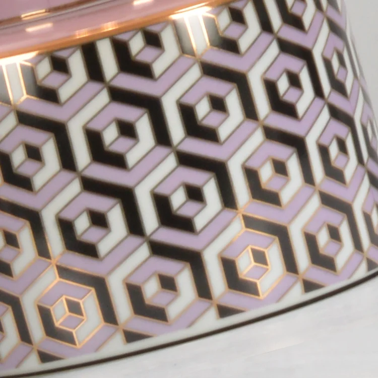 Factory Price Guangdong Home Goods Decal Style Bedside Ceramics Office Table Lamp For Decoration