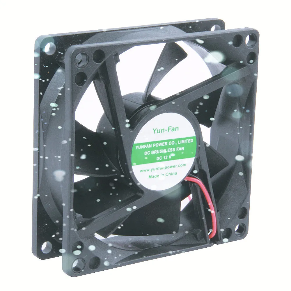 Вытяжной вентилятор YunFan 3 дюйма 24 В постоянного тока вентилятор 8025 12 в постоянный ток осевой вентилятор