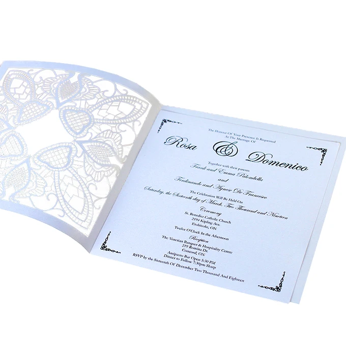 Складные открытки лазерной резки, роскошные пригласительные жемчужные открытки, свадебные пригласительные открытки, китайские подарочные коробки для свадебного торта в стекле