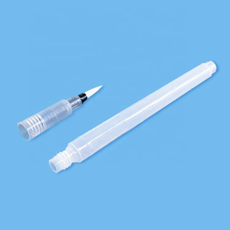 
Professional refillable paint transparent tube coloring fibras punta pincel felt tip brush pen 