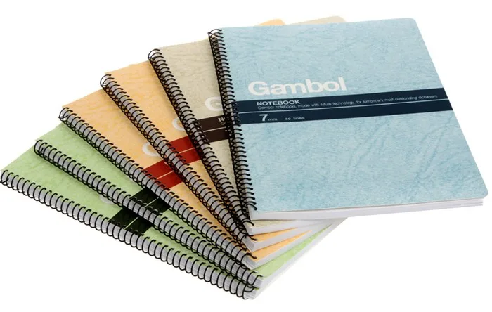 Wholesale custom reusable 100% PVC plastic fashion cover spiral notebook with logo printed