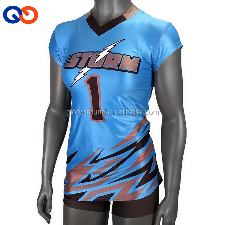 Hot selling full dye sublimation printed  sleeveless volleyball jersey for women