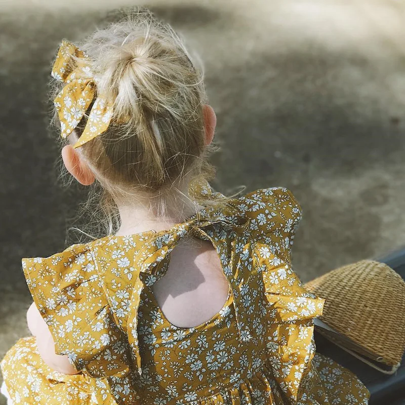 
2019 Vintage Baby Girl Dress 0-3 Years Kids Clothes Frock Design Easter Flower Girl Dress 