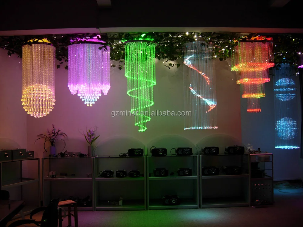 Заводская индивидуальная Современная хрустальная светодиодная оптоволоконная Люстра для отеля