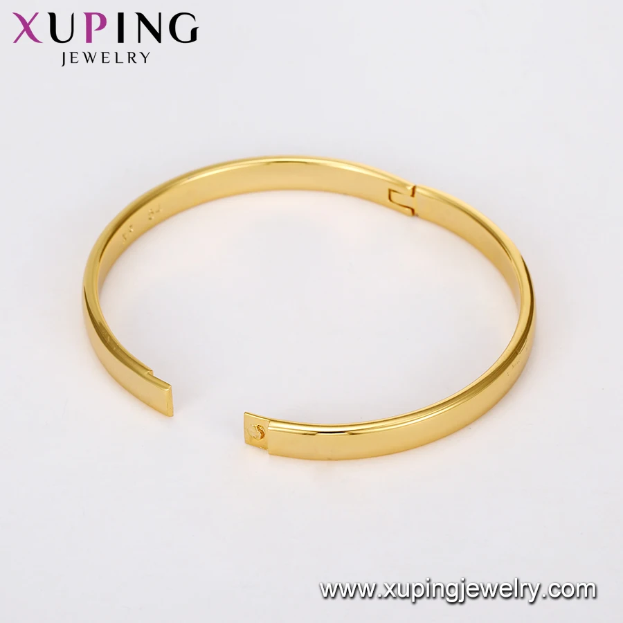 52508xuping Special Offer 6mm 24k Gold Jewelry Bangle, Classical Design Economical Wedding Party Women Jewelry Bangle