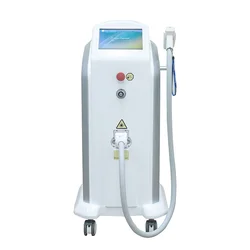 Most powerful diode laser hair removal system 755 808 1064 nm for dark skin TEC cooling system with free training