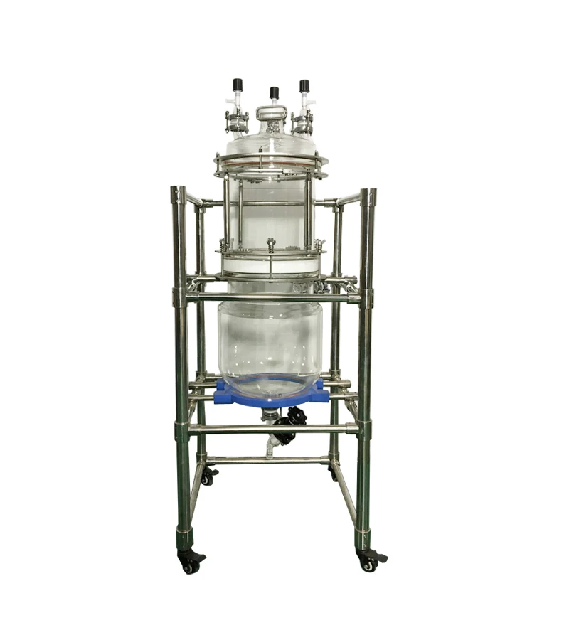 Jacketed glass reactor Fully Customizable 10L 20L 50L 100LChemical Extraction nutsche Machine vacuum filter glass reactor