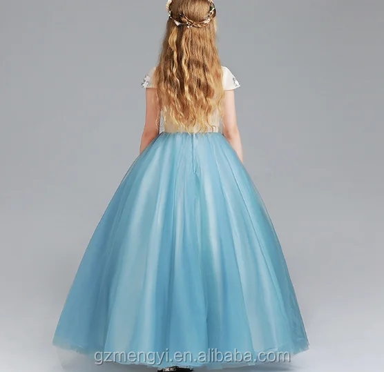 Custom Made Lace Appliqued A-Line Tulle flower Dress With Beading hot sales girl party dress