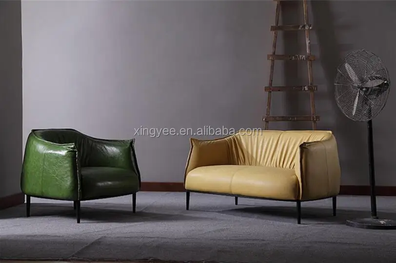 
Modern Latest Italian Leather Sofa Set Designs European Style Living room Furniture Simple Design Hall Leather Sofa Set 