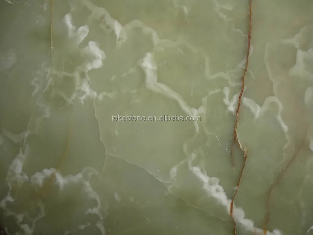 
light green onyx translucent marble slab 