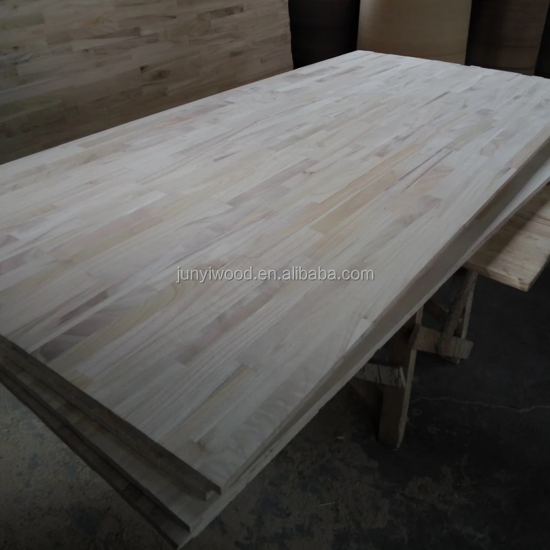 
edge glued Paulownia finger jointed panels 